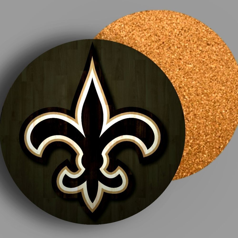 Fleur De Lis Design Coasters New Orleans Saints Home Decorations